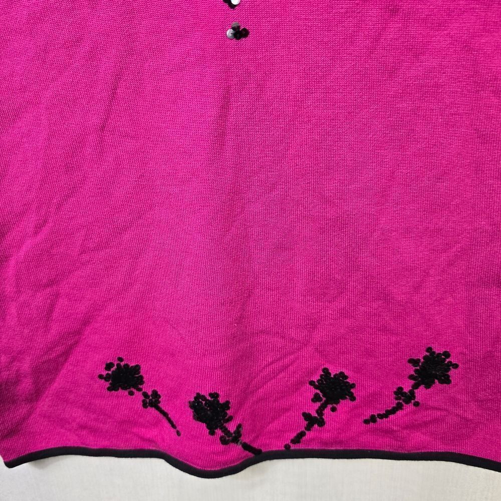 CONRAD C COLLECTION Pink Embroidered Tank Top - Picture 4 of 7